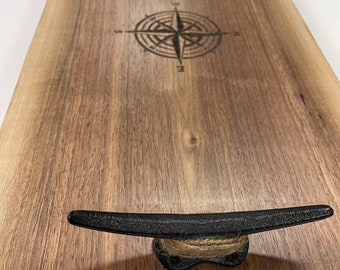 Nautical Black Walnut Charcuterie Board