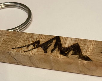 Customizable Real Wood Keychains