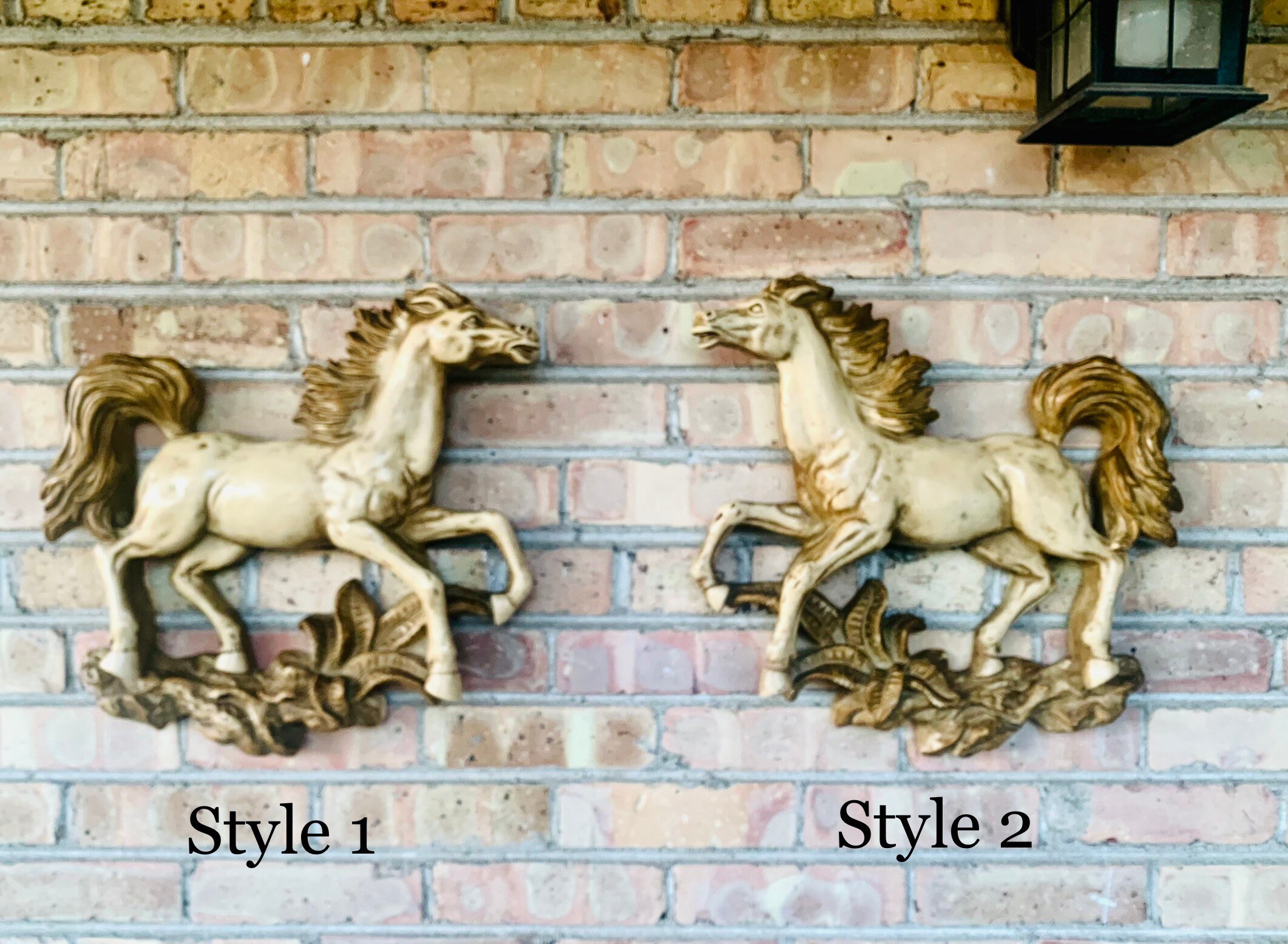 Vintage Horse Wall Decor. Universal Statuary Running Horse - Etsy