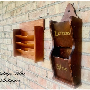Wall hanging letter holder sale