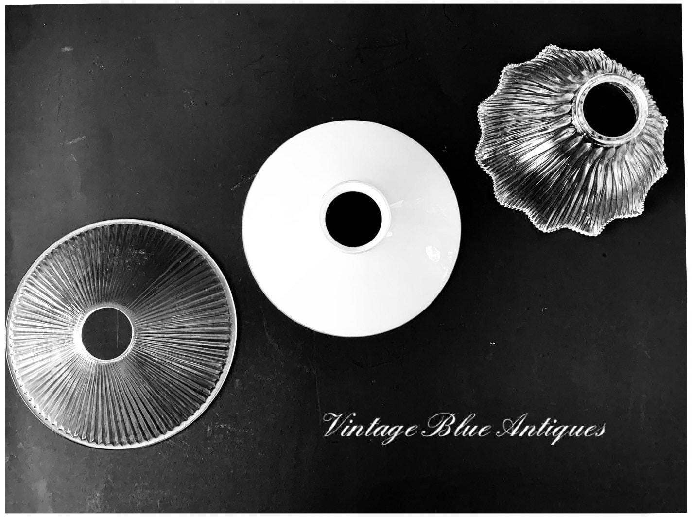 RH Lamp Shade Replacement Glass Lamp Shade,flat Glass Shade, Cone Glass