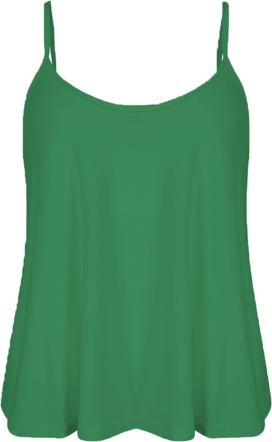 Womens Sleeveless Swing Vest Top Camisole Strappy Flared Etsy UK