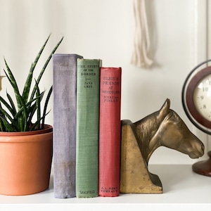 set of primary color vintage books || decorative vintage books || vintage book set