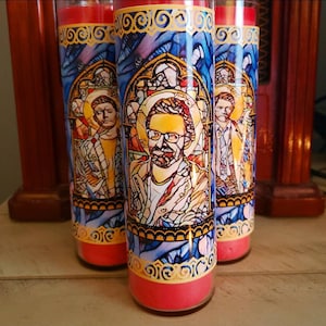 Chuck Supernatural Inspired Prayer Candle