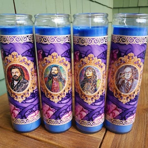 Four Pack of What We Do in the Shadows Inspired Prayer Candles  - wwdits