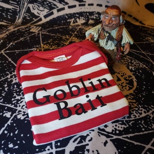 Labyrinth inspired baby bodysuit striped pajama