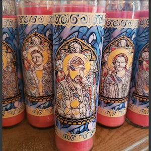 Bobby Singer Supernatural Inspired Prayer Candle
