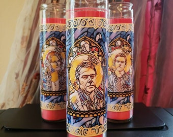 John Winchester Supernatural Inspired Prayer Candle