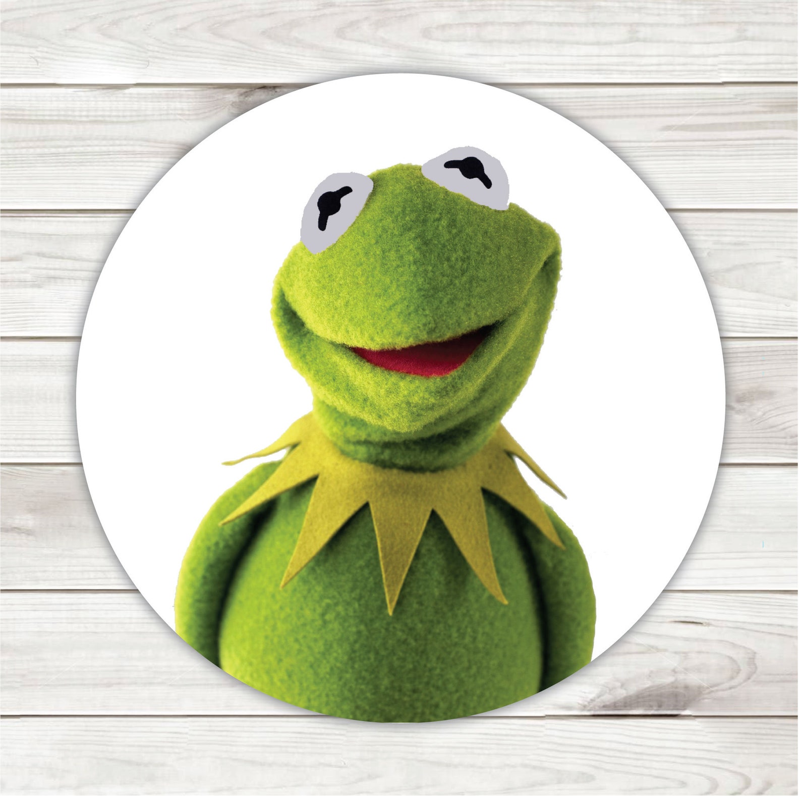 Personalized Kermit the Frog Round Stickers Kermit the Frog | Etsy