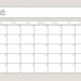 Printable Digital Download Perpetual Blank Calendar | Rae Dunn Inspired | Instant Download | PNG ...