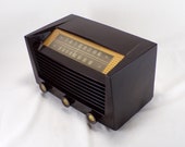 1952 Philco AM FM Bands Radio Restored and Working. FREE Shipping