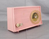 1959 RCA AM Radio. Original Pink Color