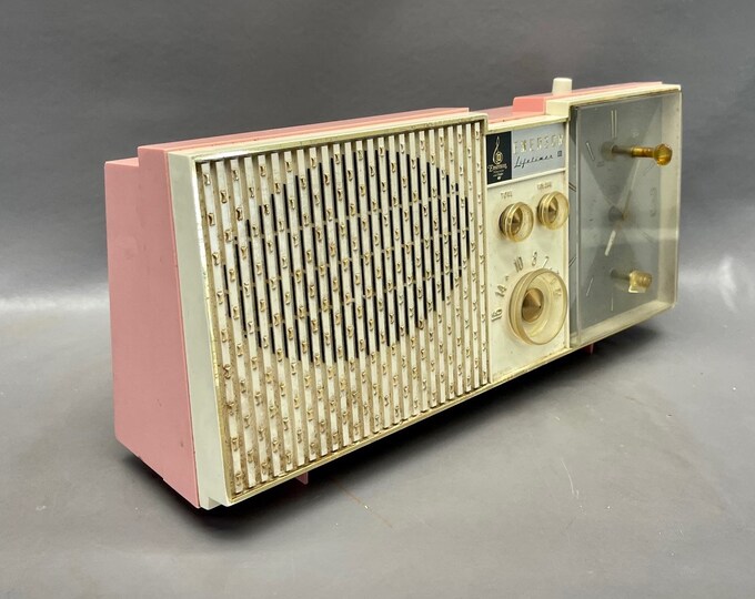 1961 Emerson Clock Radio the Lifetimer Restored and Working FREE