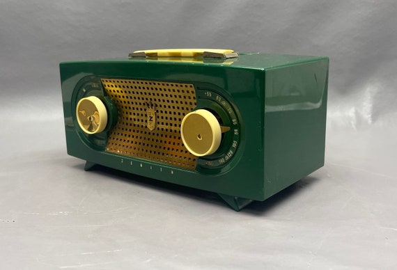 1955 Zenith Radio. Fantastic Original Red Color. Restored and