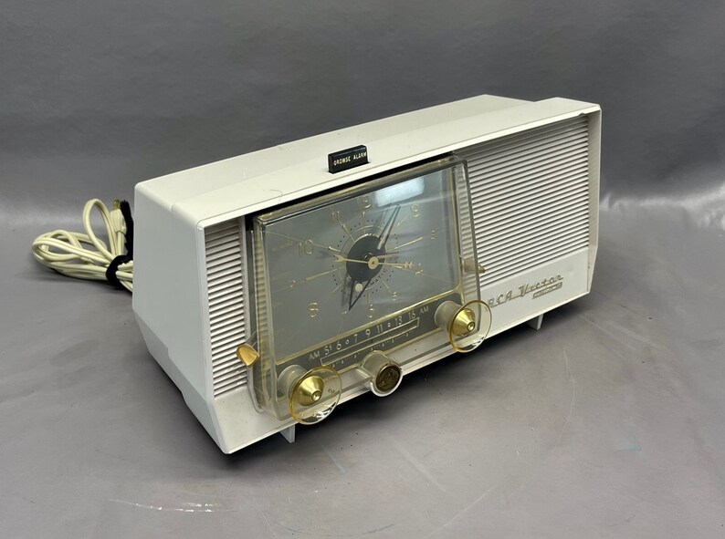 1959 RCA Clock Radio. Restored and Working. FREE Shipping Etsy