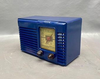VRS0045 1941 Philco Radio Model PT-25 Restored and Working. FREE Shipping! Vintage Radio Mid Century Radio Tube Radio