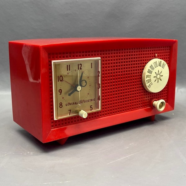 General Electric Vintage Clock Radios Etsy