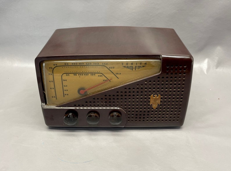Rare 1950 Gold Dial Zenith Bakelite Case AM & FM Bands Radio. - Etsy