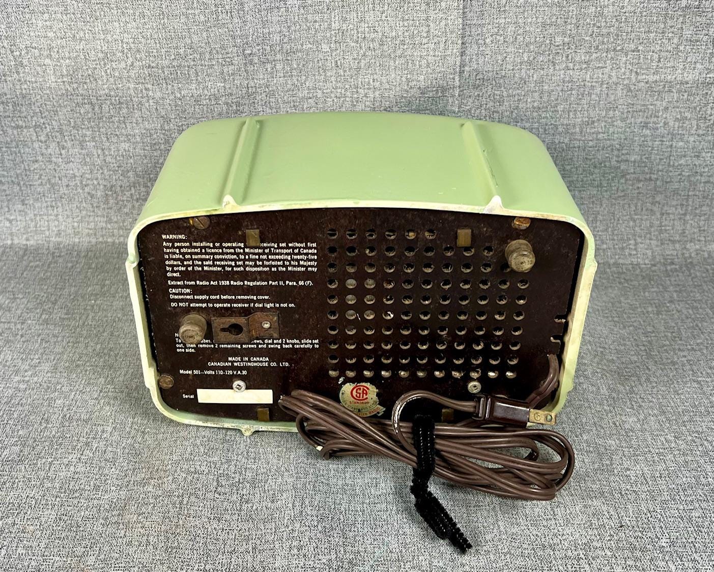 VRS0548 1952 Westinghouse Mid Century Radio. Beautiful, Restored