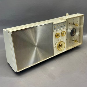 1961 Emerson Clock Radio &quot;The Lifetimer&quot; Restored and Working! FREE Shipping! Vintage Radio. Mid Century Radio.