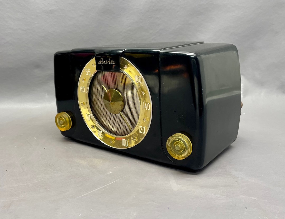 1951 Arvin Atomic Mid Century Radio Model 451TL. Beautiful Etsy