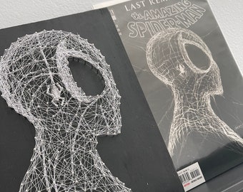 Arte de cuerda / Increíble cubierta spider man 55 / "String-biote" / Hecho a mano
