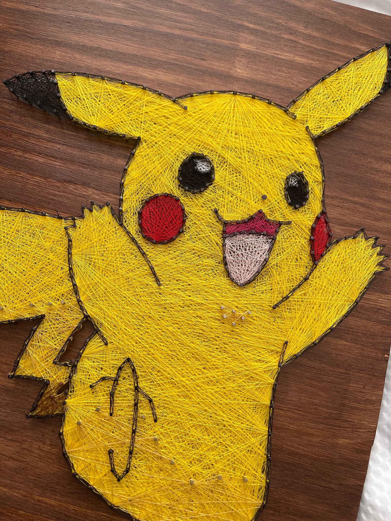 Pikachu Pokemon String Art Wall Decoration Boys Room Etsy