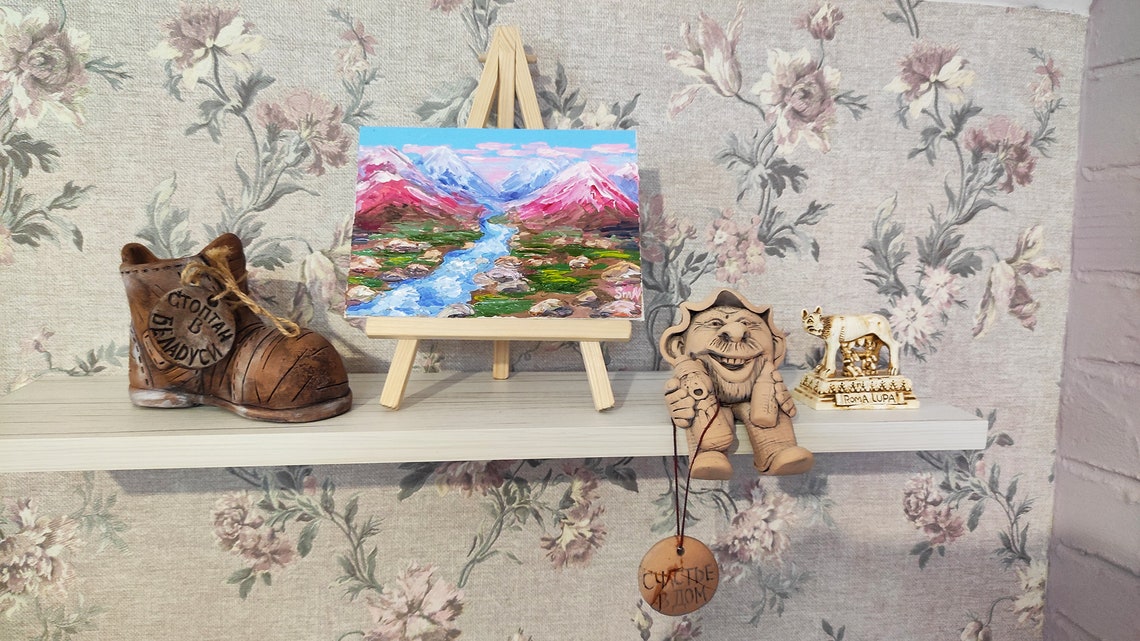 Irish Original Painting Ireland Landscape Small Wall Art Above Etsy