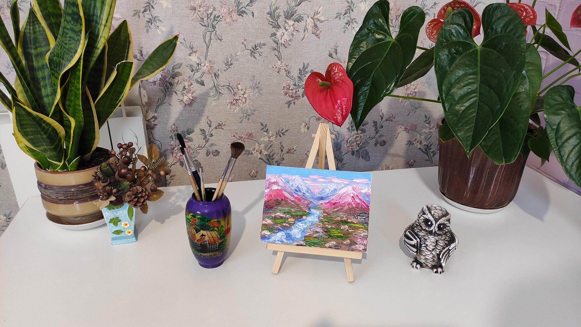 Irish Original Painting Ireland Landscape Small Wall Art Above | Etsy