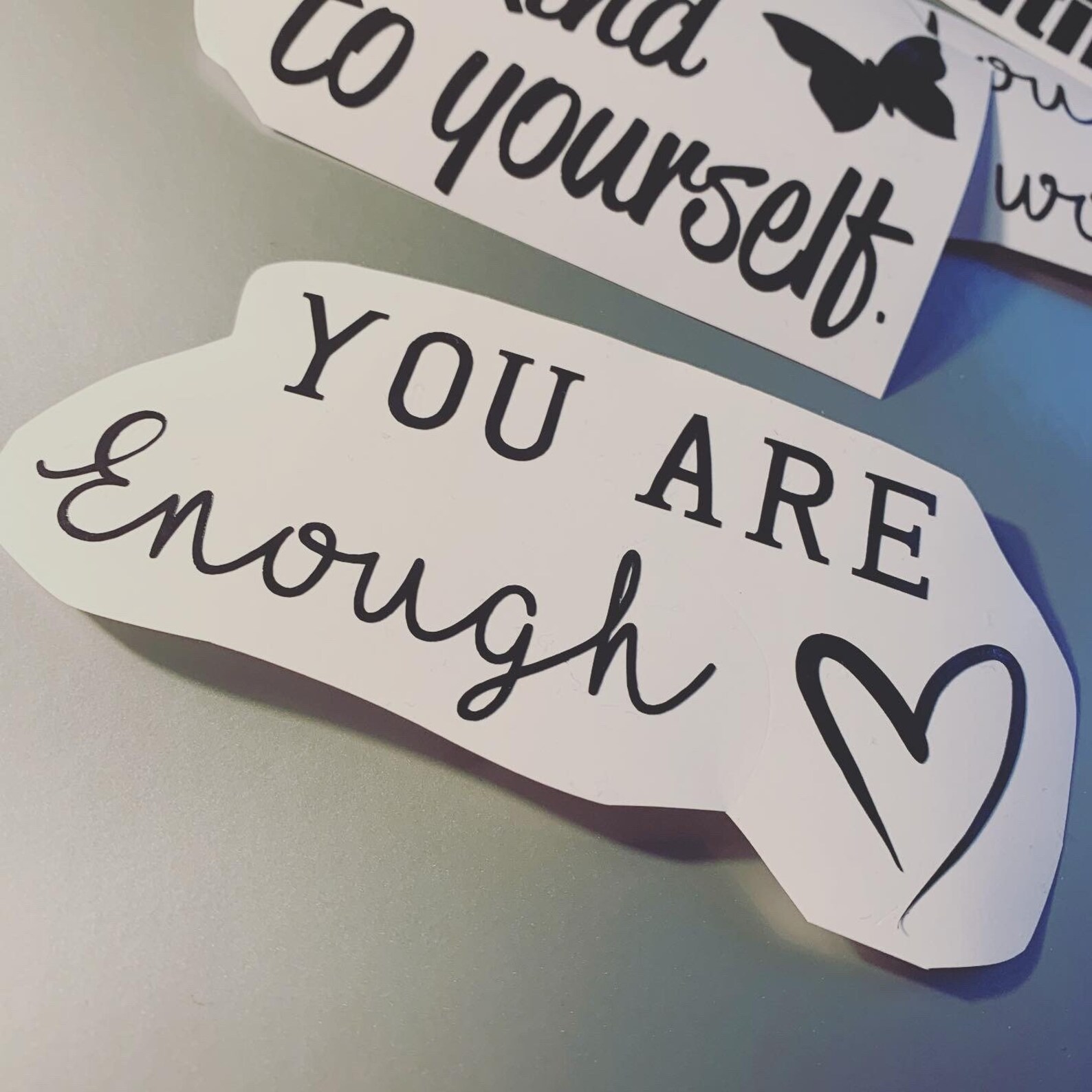 Positive affirmation vinyl labels Mirror sticker notebook Etsy