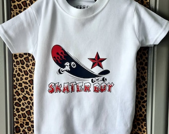 Skater Boy T Shirt - Baby & Toddler T Shirt Super Soft 100% Cotton skateboard sports t shirt