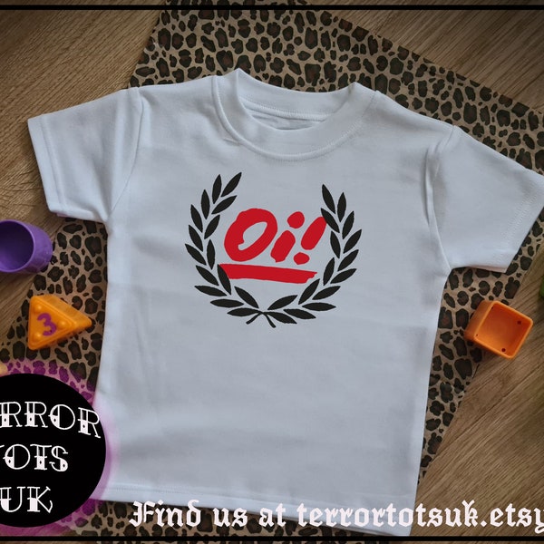 Oi! Oi! Childrens T Shirt - Ska | Skins | Punk | Skinhead | baby grow | body suit | baby present | baby clothes | alt baby | music toddler