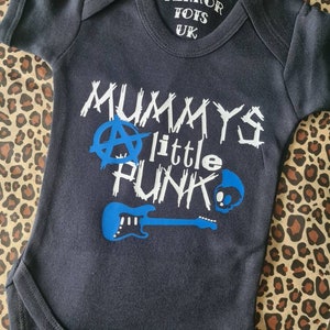 Mummys Little Punk - baby punk rock body suit/vest/onesie