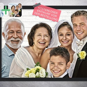 Portrait mit verstorbenen, Bilder zusammenfügen mit Verstorbenen, Familienbild aus einzelbildern, Gruppenfoto aus Einzelbildern, Fotomontage