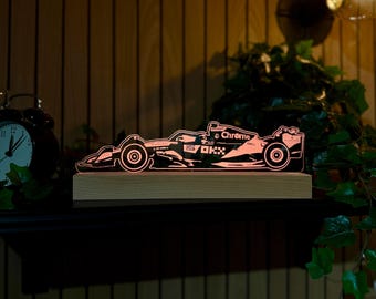 ランド・ノリス マクラーレン 2025 LEDナイトライト、F1ギフト、F1ギフト、F1ファン、F1デコレーション、ナイトライト、LEDライト、寝室ライト