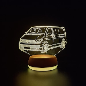 Personalised T5 Truck LED Lamp, Truck Night Light, Gift, Birthday Present, Party Gift, Bedroom Light, Night Light, Gift for Guys
