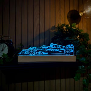 Luz nocturna LED Red Bull 2025, regalos de Fórmula 1, regalos de F1, Red Bull F1, decoración de F1, luz nocturna, luces nocturnas, luz LED, luz de dormitorio