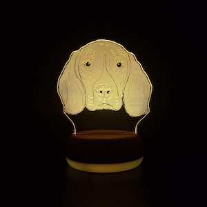 Personalised Beagle Night Light, Beagle Gift, Dog Gift, Gift for Dog Lover, Mum Gift, Night Light, Night Lights, LED Light, Bedroom Light