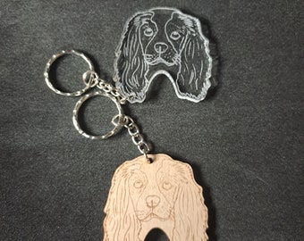 Llavero de King Charles Spaniel, King Charles Spaniel, llavero de un King Charles Spaniel, regalo, presente, regalo de fiesta, relleno de medias