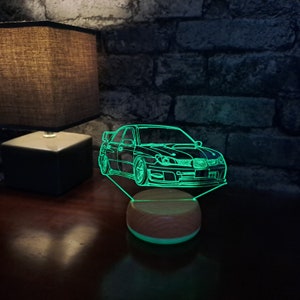 Personalised Sports Car Night Light LED Light Car Night Light