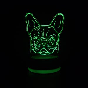 Personalised French Bull Dog Night Light, Frenchie Gift, Dog Gift, Gift for Dog Lover, Night Light, Night Lights, LED Light, Bedroom Light