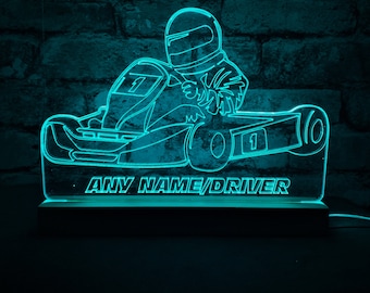 Go Kart LED Night Light, Go Kart Gift, Karting Gift, Gifts for Kids, Gifts for Him, Night Light, Night Lights, LED Light, Bedroom Light