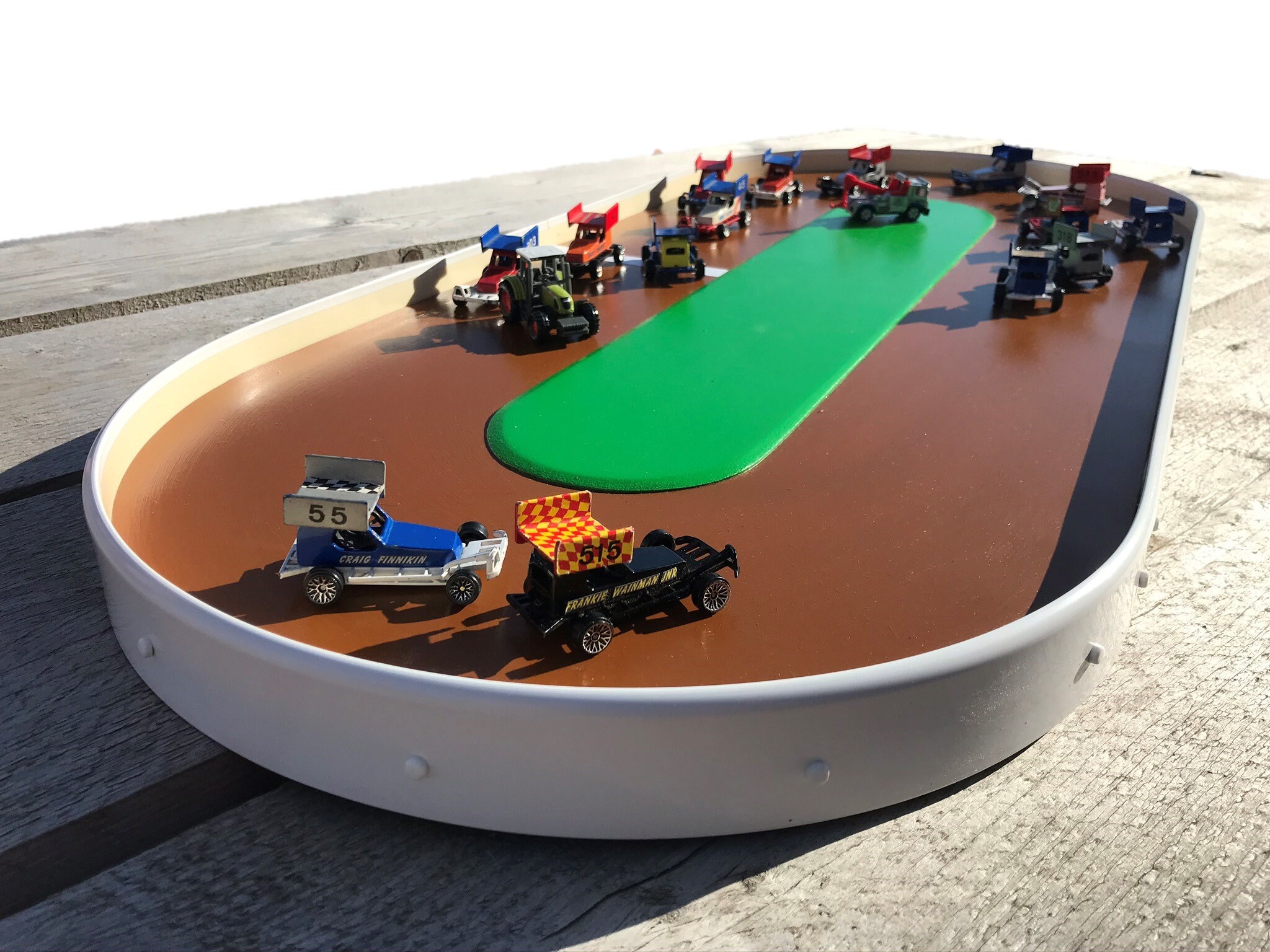 Oval Toy Car Race Track Regular Size Brown / Dirt Surface Etsy Australia