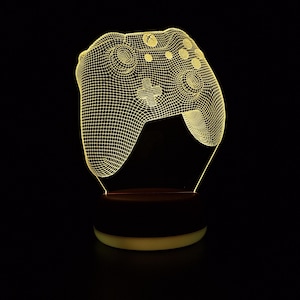 Personalised Controller LED Night Light, Gamer Gift, Games Room Decor, Gifts for Gamer, Night Light, Night Lights, LED Light, Bedroom Light