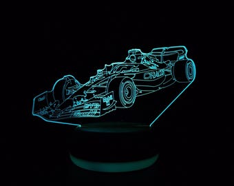 Personalised Red Bull F1 LED Night Light, Red Bull Gift, F1 Gift, Gifts for Him, Night Light, Night Lights, LED Light, Bedroom Light