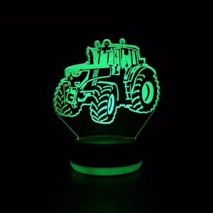 Personalised Tractor LED Night Light, Tractor Gift, Farmer Gift, Gifts for Kids, Night Light, Night Lights, LED Light, Bedroom Light
