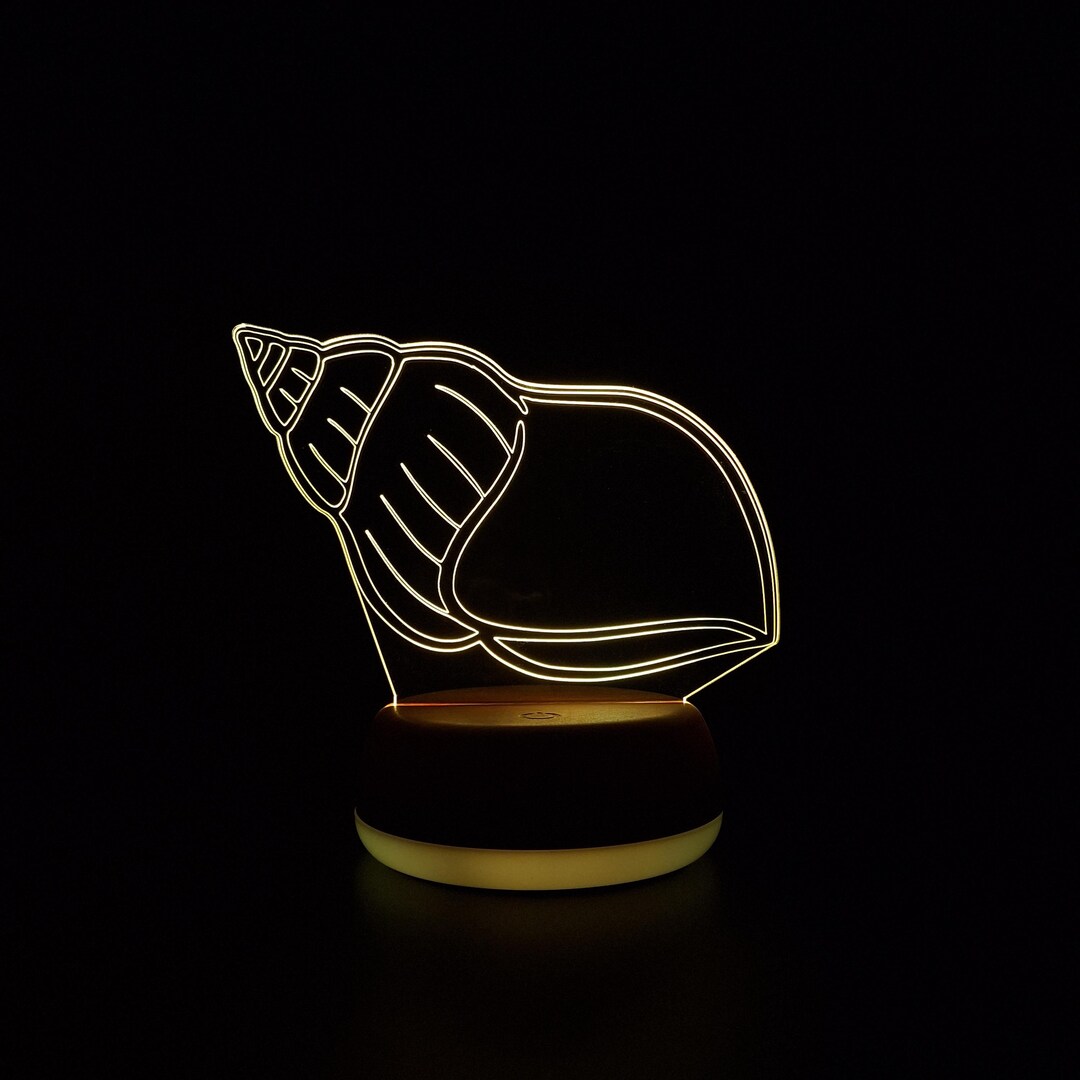 Sea Shell LED Night Light, Shell Gift, Ocean Theme, Shell Decor, Gifts ...
