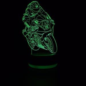 Rossi Superbike LED Night Light, Rossi Gift, Superbike Gift, Dad Gift ,Gifts for Him, Night Light, Night Lights, LED Light, Bedroom Light