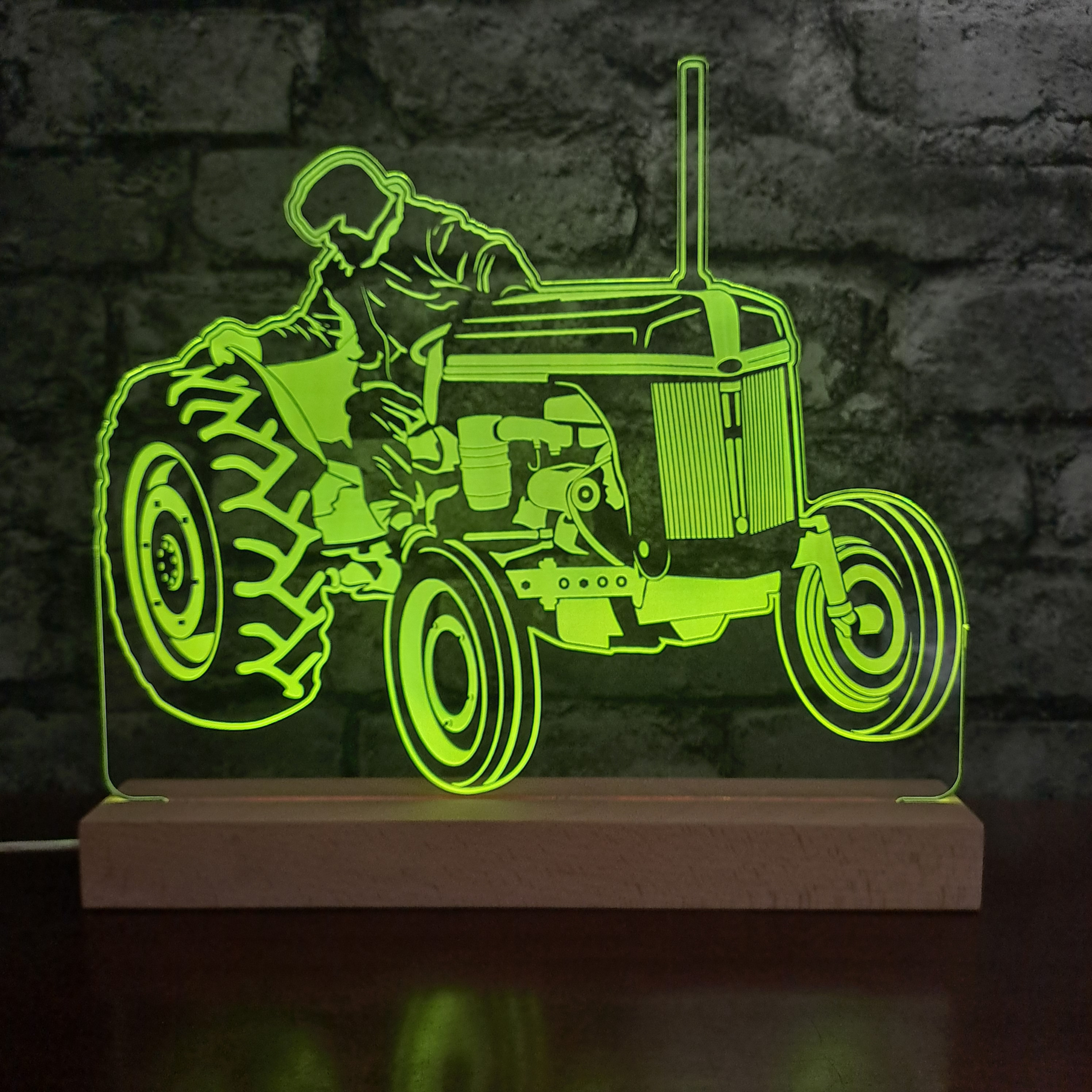 Classic Tractor LED Night Light, Classic Tractor Gift, Father's
