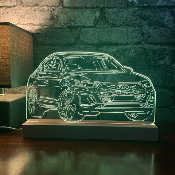 Sportwagen Q5 LED-Licht, Auto-Nachtlicht, Sportwagen-Lampe, LED-Lampe,  Geschenk für Papa, Geburtstagsgeschenk, USB-Licht, Auto-Kerl-Geschenk,  Geschenk für Ihn, -  Österreich